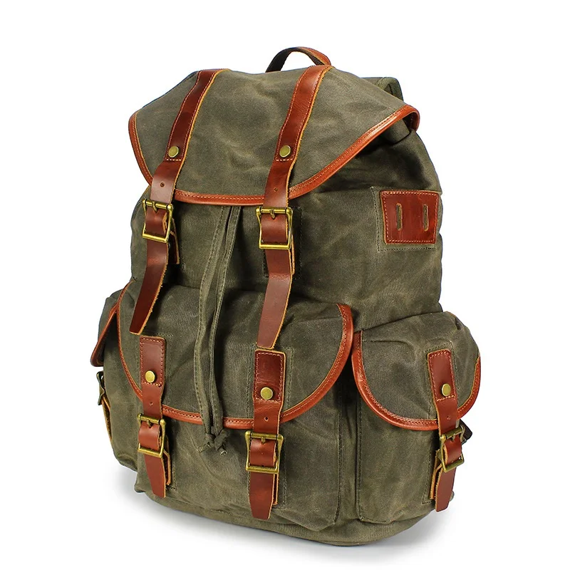 England Style Canvas School Backpacks For Men Large Fashion Outdoor Sport Rucksack Retro Waterproof Travel Bags Laptop Backpack |