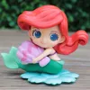 Disney The Little Mermaid Ariel Princess 8.5cm Action Figure Model Toys Cake Decoration For Children Gifts 1
