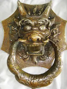 

Arts Crafts Copper Delicate Chinese Classical Brass Door-knocker , Mighty Dragon Statue Ring-pull