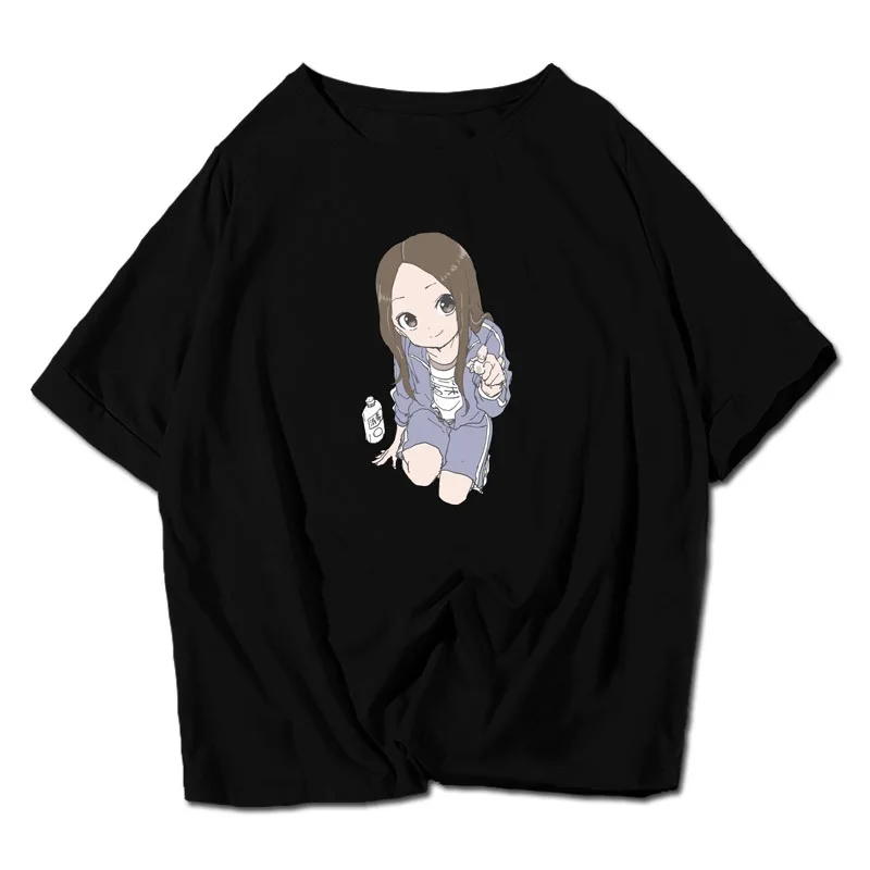 Футболка унисекс с надписью «High-Q Teasing Master Takagi-san Nishikata» хлопковая футболка с надписью «Teasing Master Takagi-san Takagi» футболка