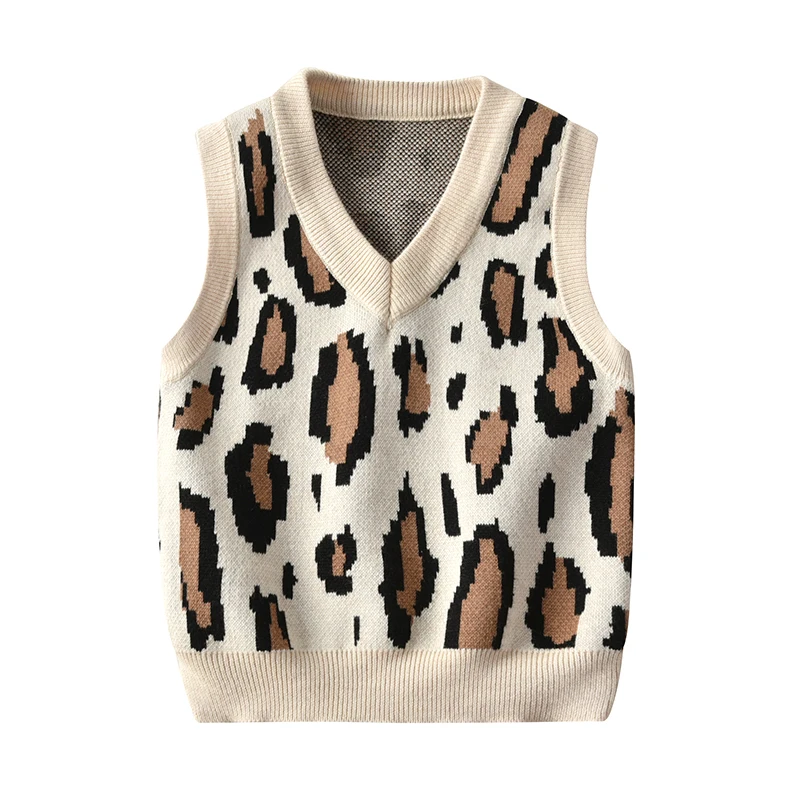 

Autumn Winter Cute Boys Vests Sweaters Warm Knitwear Clothes Outfit 2-6Years