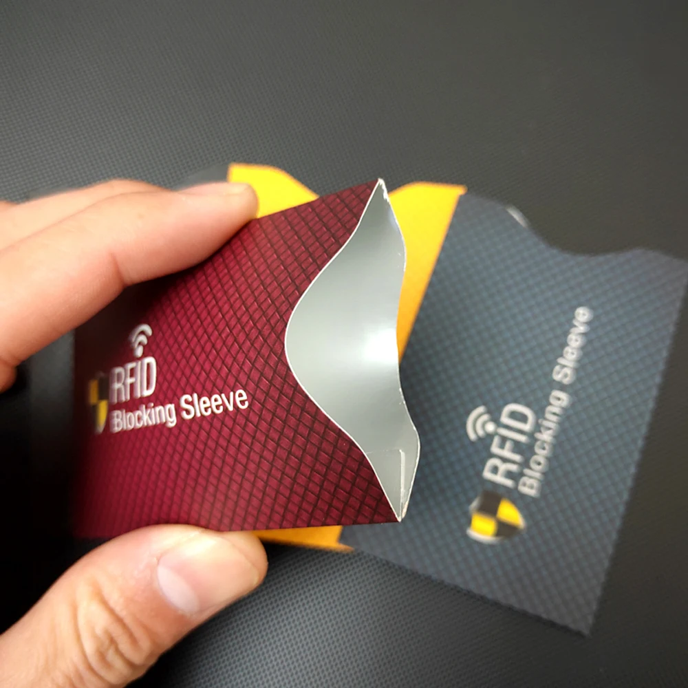 Anti Rfid Blocking Reader Lock Card Holder Unisex ID Bank Card Case Aluminium Metal Anti-theft