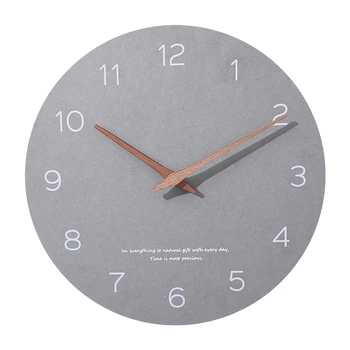 

Personality Silent Wall Clock Fashion Creative Nordic Digital Wall Clock Wooden Quartz Montre Murale Home Decoration ZB50WC