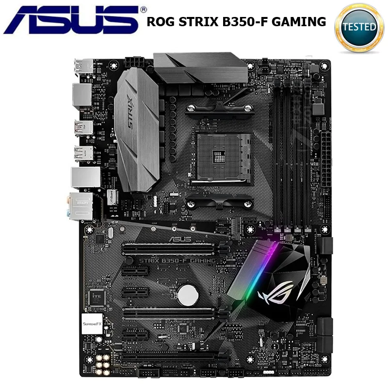 

Asus ROG STRIX B350-F GAMING Motherbaord Socket AM4 DDR4 64GB PCI-E 3.0 Original Desktop Asus B350 Mainbaord CPU AMD B350 AM4