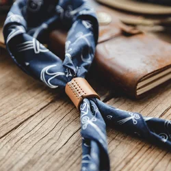 Maden Men's Retro Cashew Flower Square Scarf Literary Vintage Wild Chic Headscarf Male