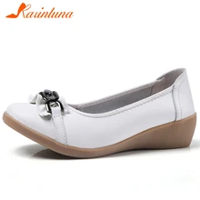 Karinluna/Новое поступление; Лидер продаж; Прямая поставка; коллекция года; Повседневная обувь без шнуровки; удобная женская обувь на плоской подошве в сдержанном стиле