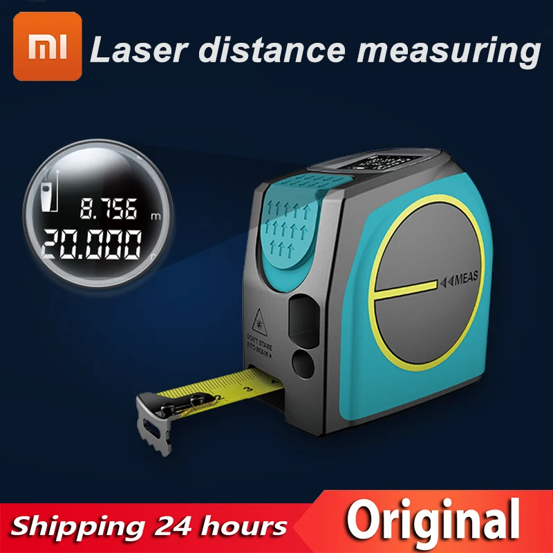 Лазерная рулетка Xiaomi Mileseey DT10 2-в-1 цифровой лазерный дальномер с ЖК-дисплеем