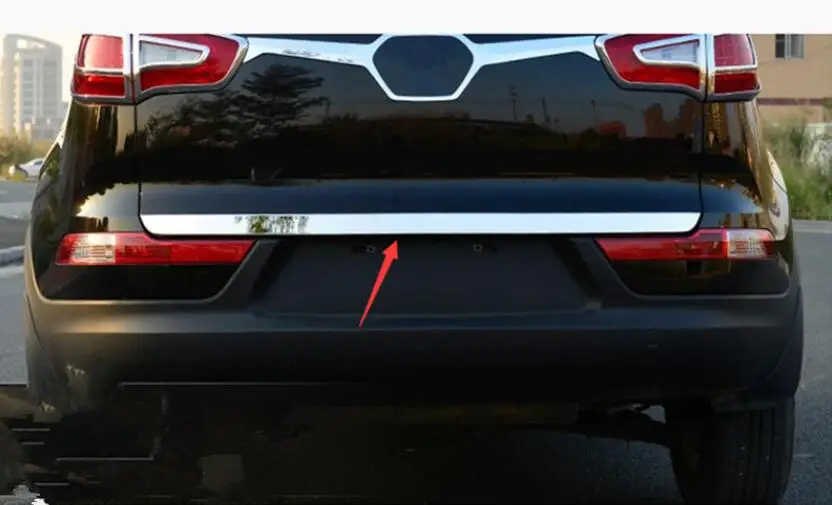Для 2011 2012 Kia Sportager багажник крышка украшена высококачественной нержавеющей стали аксессуары для багажника