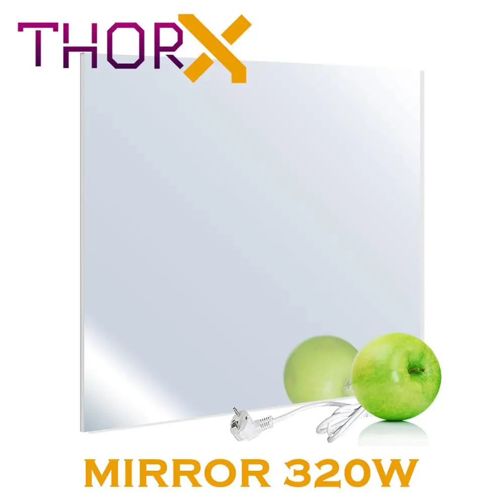ThorX A320-M A320-B A320-M инфракрасный обогреватель панели 320 Вт, зеркальная поверхность/черное стекло/Белое стекло углерода с украшением в виде кристаллов технологии - Цвет: Mirrow