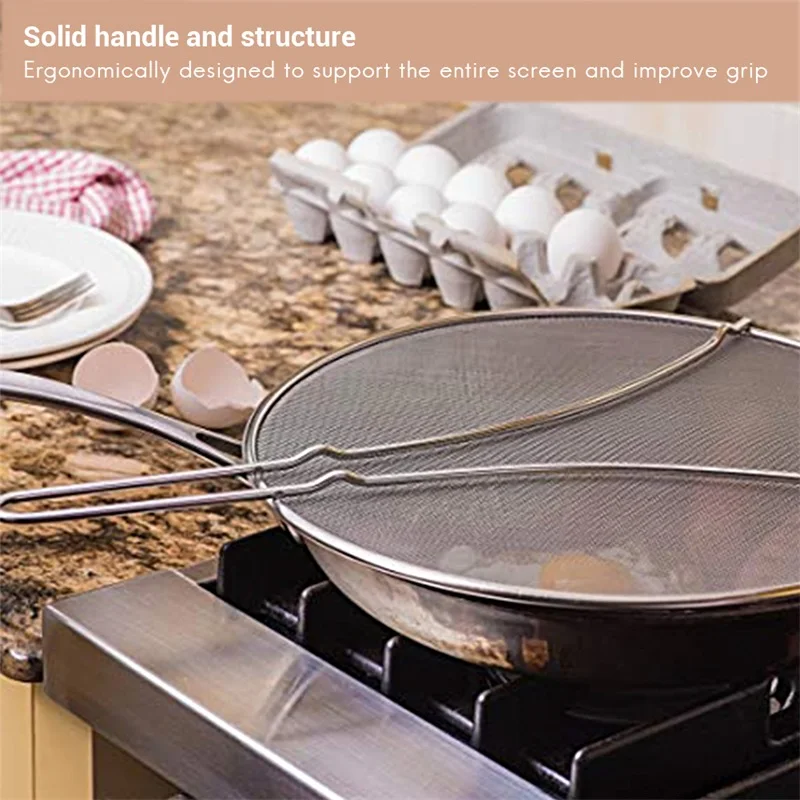 Защита от брызг смазки из нержавеющей стали для сковороды масло и вода Защита от брызг сетка крышка сковорода с изображением супа крышка Предотвращающая