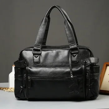 

New Korean men's handbag leisure Street trend one shoulder slant cross bag travel large capacity