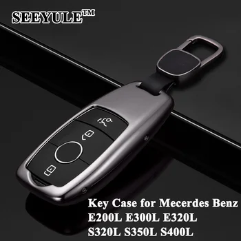 

1pc SEEYULE Styling Key Shell Car Key Case Cover Storage Bag Protector for Mercedes Benz E200L E300L E320L S320L S350L S400L