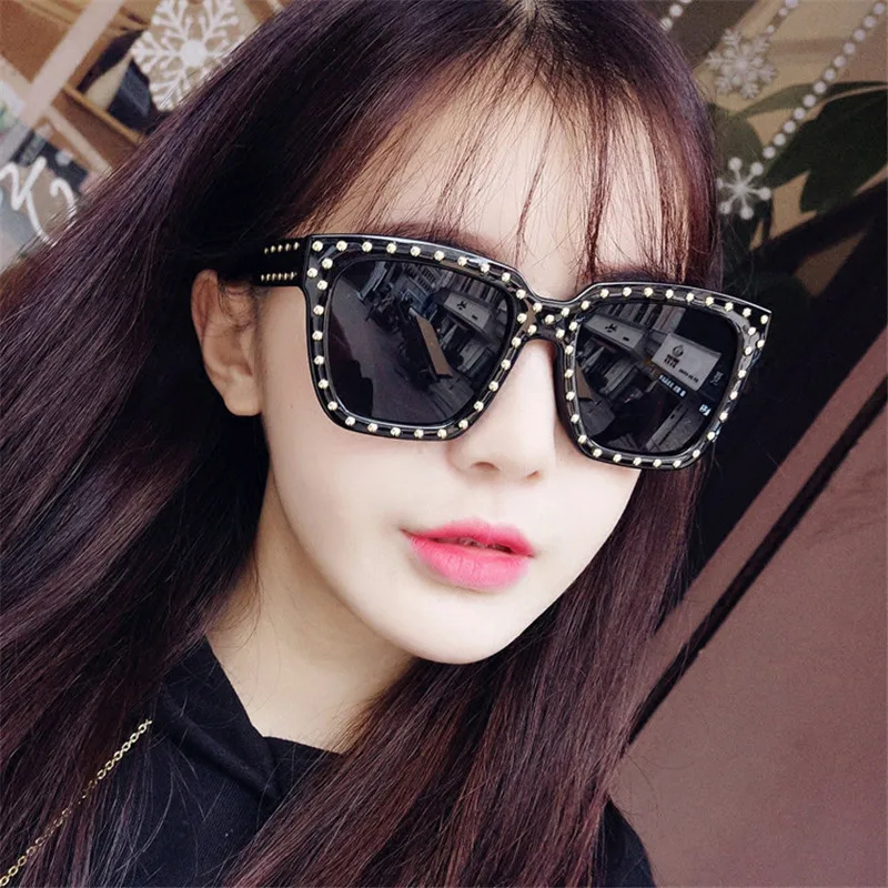 

Shining Spot Sunglasses Women Fashion Square Sun Glasses Female Shades Big Frame Mirror Lens Eyewear UV400 Oculos De Sol gafas