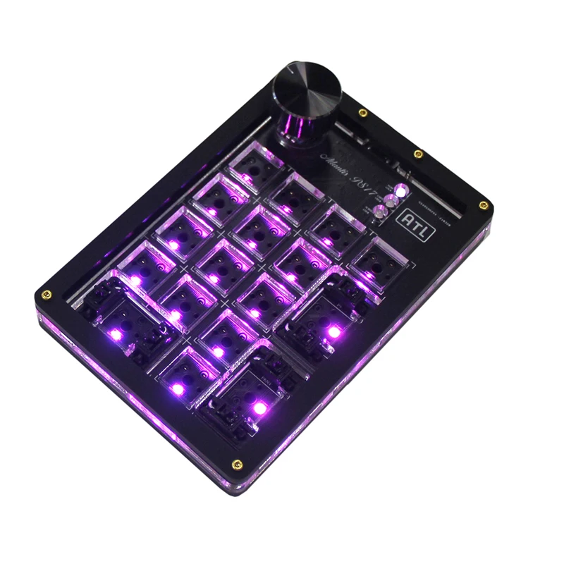 Numpad Rgb Backlight Suporte Via Programação Função Macro Vermelho Branco Interruptor Amarelo Teclado Hotswap Almofada Mecânica Novo 17key - Imagem 2