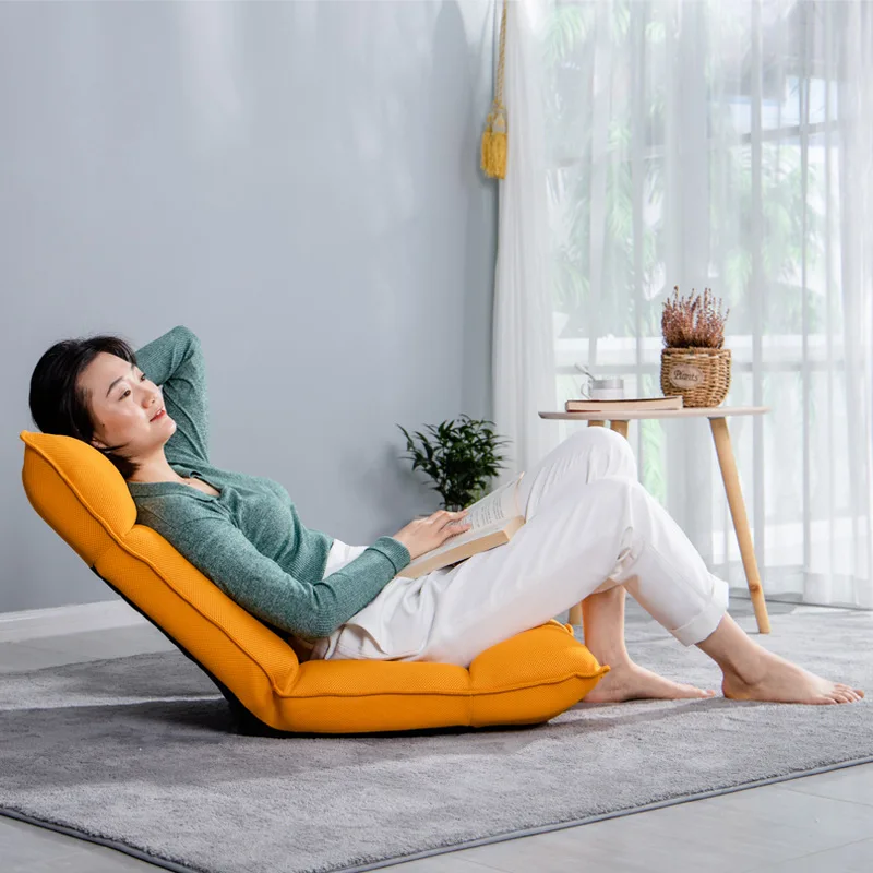 

Lazy sofa Tatami Collapsible Single sofa Bed dormitory computer bedroom balcony window Backrest chair floor chair