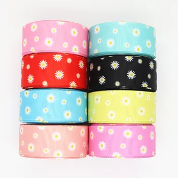 

10 Yards 1'' 25MM Flowers Printed Grosgrain Ribbons For Hair Bows DIY Handmade Materials Y2020071004