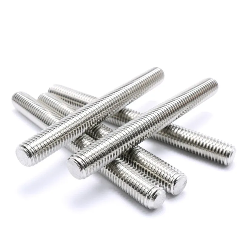 

1-10Pcs M6 Metric Standard 304 Stainless Steel Stud Bolts Screw Rod Tooth Stick Double Head Stud Bolt