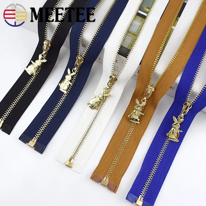 2/5 шт Meetee 40-70 см 3# металлическая молния съемник кролик Silder застежкой-молнией DIY сумки кошелек одежды Декор молния принадлежности для шитья товары