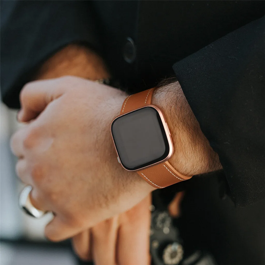 Ouhaobin сменный ремешок для часов для Fitbit versa 2 кожаный ремешок для наручных часов браслет ремень для Fitbit Versa 2 ремешок 1112#2
