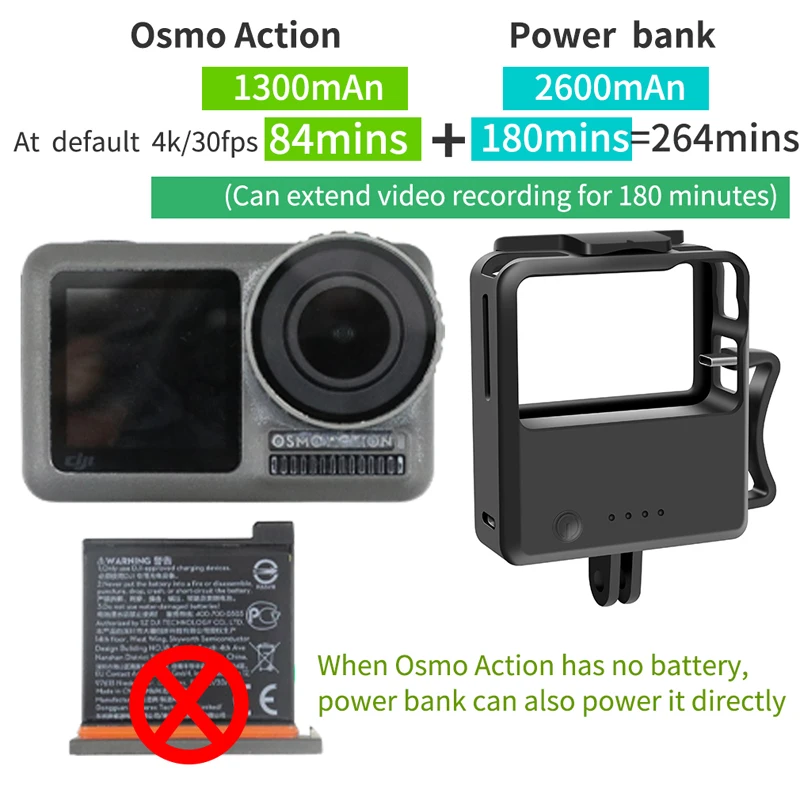 Sport-Camera-Mobile-Power-Battery-Bank-2600mAh-Large-capacity-for-dji-Osmo-Action-Camera-Accessories (4)