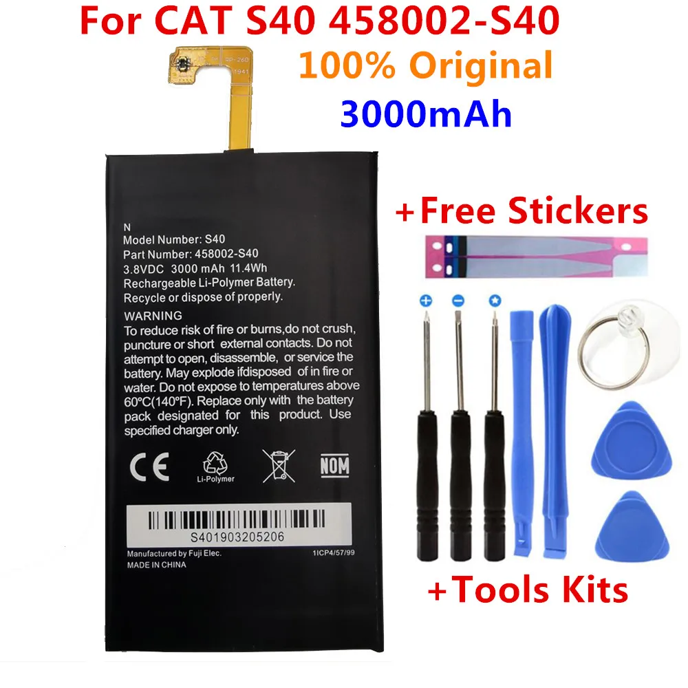 For Cat S40 Сменный аккумулятор для Caterpillar Cat S40 S50 S60 CUBA-BL00-S50-000 458002-S40 APP-12F-F57571-CGX-111 батареи - Цвет: For Cat S40