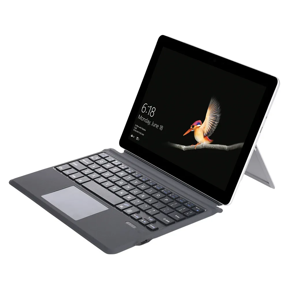 Для microsoft Surface Go 10 дюймов тонкий трекпад Беспроводная Bluetooth клавиатура перезаряжаемая Магнитная сенсорная клавиатура для планшета