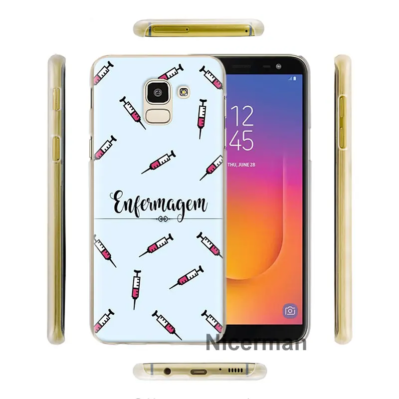 Медицинские чехлы для телефонов samsung Galaxy A10 A20e A30 A40 A50 A60 A70 A80 A6 A8+ A7 A9 Жесткий ПК Co