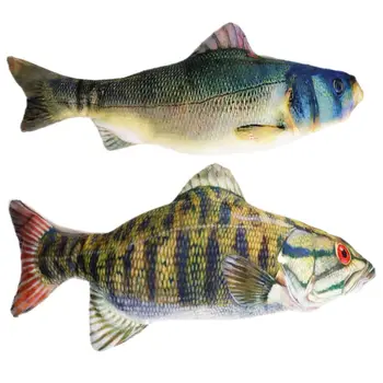 

Electric Catnip Simulation Fish Toys for Cat Large Pillow Chew Toy Teeth Clean Simulation Fish Cat Toy