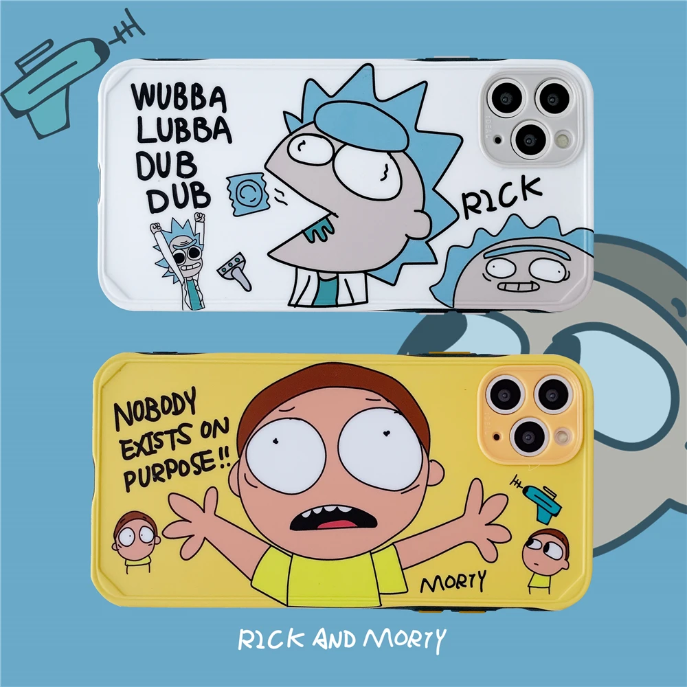 Мягкие ТПУ чехлы Rick and Modi для iPhone 8 7 8Plus 11Pro Funda Coque 11 Pro XS Max XR X чехол телефона |