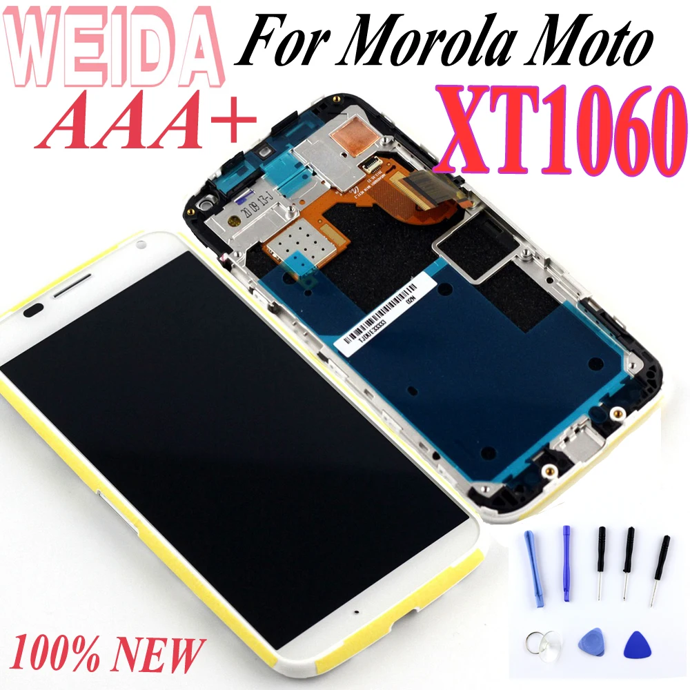 

AAA+ For Motorola Moto XT1060 LCD Display Touch Screen Digitizer Assembly Original New High Quality+Free shipping