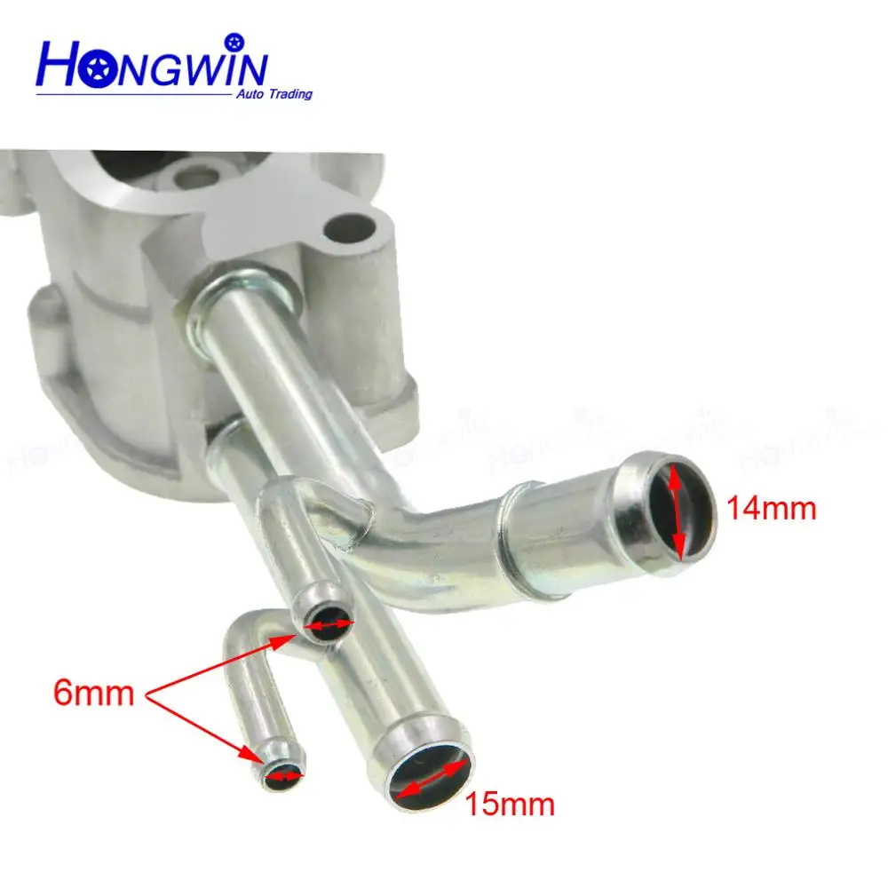 Car Thermostat Thermostat Housing Assembly - Compatible For Hyundai Elantra 2003-2005 For Hyundai Tiburon 2003-2008 For Kia Sportage 2006-2010 - Replace Part 25600-23640 25600-23600 Engine Coolant