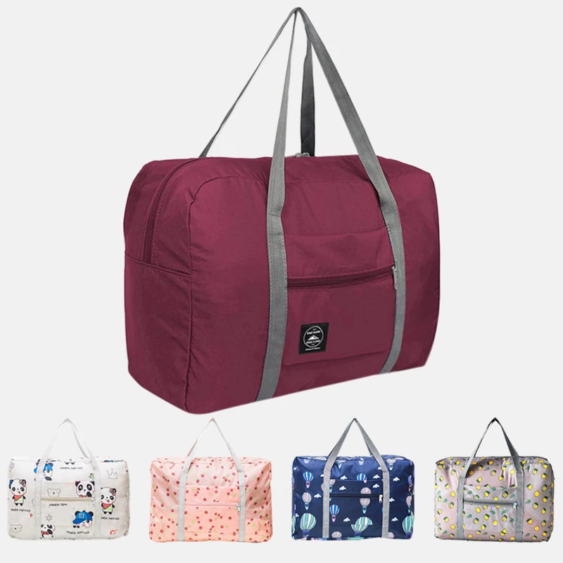 Imperméable à leau en Nylon sacs de voyage organisateur emballage Cubes bagages fille week-end sac femmes hommes grande capacité pliant sac de sport