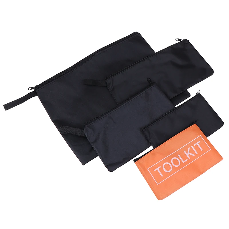 1pc Cloth Tool Bag Useful Waterproof Oxford Cloth Tools Set Bag Zipper Storage Instrument Case Pouch