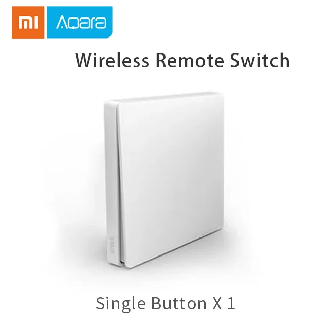 Single Button Aqara концентратор шлюз Mijia двери окна/датчик температуры и влажности умный дом настенный выключатель аксессуары работать с приложением mijia - Цвет: Single Button