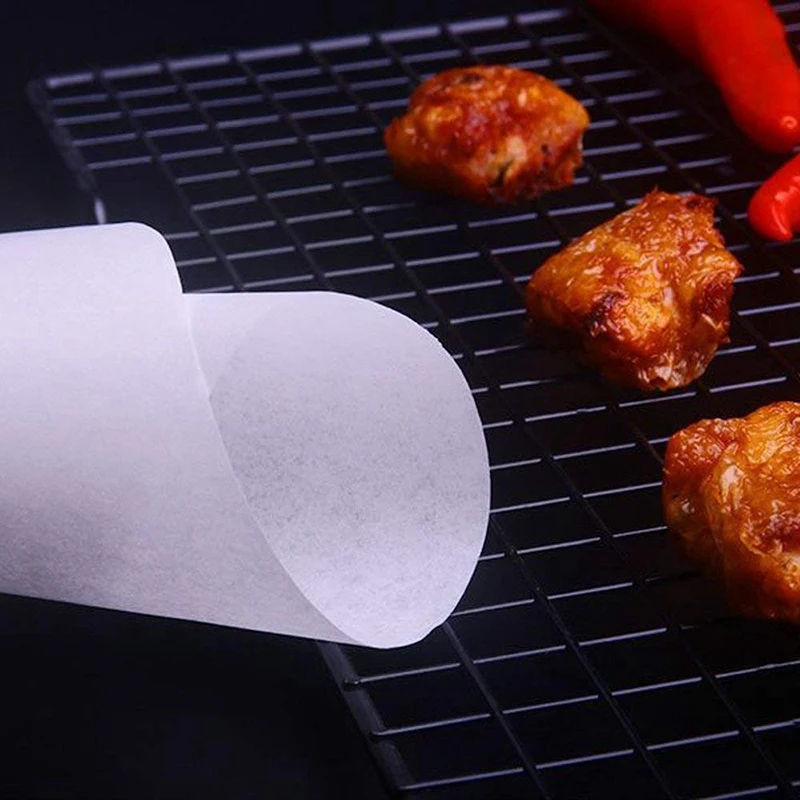 

Set (200) Non-Stick Round Parchment Paper 25.5 Cm Diameter Baking Paper Pad for Round Cake Pans Circle