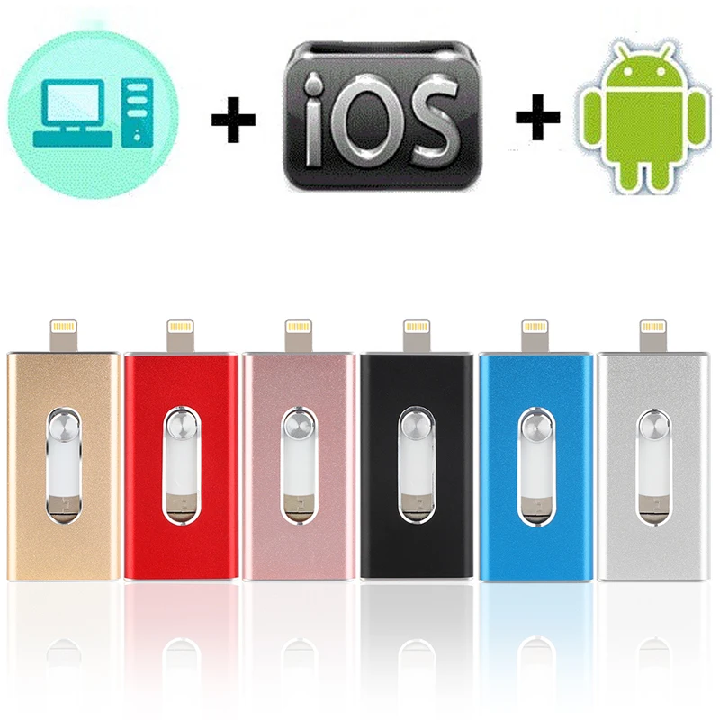 Флеш-накопитель USB 3,0 OTG Flash 128 Гб 64 ГБ 32 ГБ для iPhone 8/6/6s/7/ipad/Android смартфон высокоскоростная карта памяти