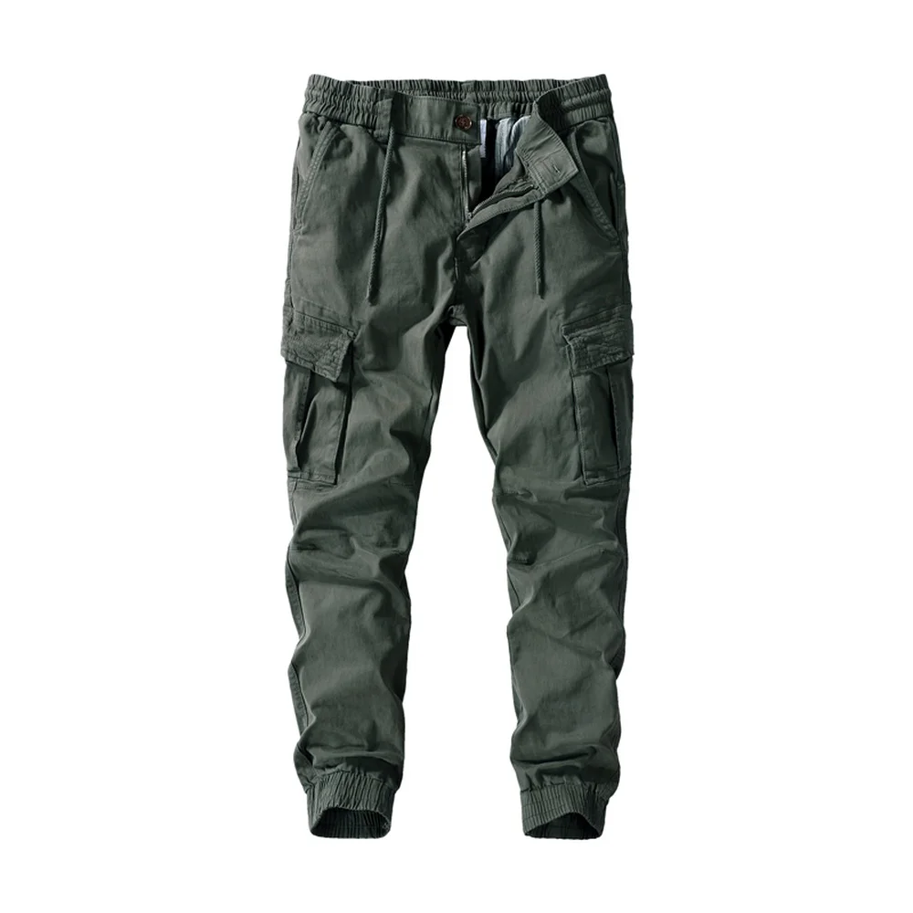 Trousers Solid Cotton Cargo Pants Men Outdoor Military Autumn and Winter Tactical Work Pants Multi-Pockets Trouser Clothing Male army cargo pants Cargo Pants