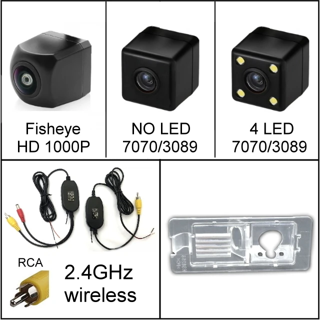 2.4G wireless Для Renault Master Dacia Logan 2 II MCV II Symbol sedan Автомобильная Водонепроницаемая камера заднего вида ночного видения - Название цвета: 2.4G wireless
