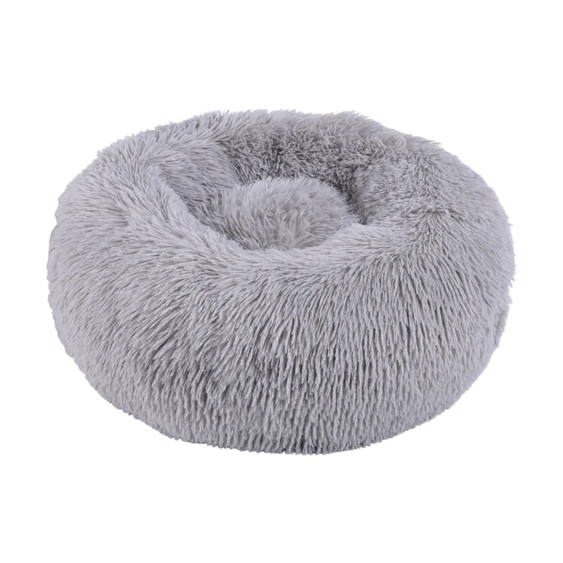 Dog Beds Calming Bed Hondenmand Pet Kennel Super Soft Fluffy Comfortable for Large Dog or Cat House Long Plush Dounts Dog Beds Calming Bed Hondenmand Pet Kennel Super Soft Fluffy Comfortable for Large Dog or Cat House Long Plush Dounts