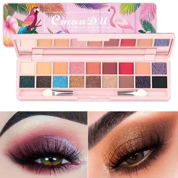 

Waterproof Makeup Eyeshadow Palette Cosmestics High quality 18 Colors Shimmer Matte Pigment Glitters new New