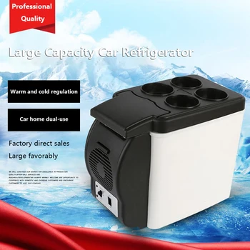 

Mini 12V Car Camping Home Small Refrigerator Mini Fridge Cooler & Warmer Enough Capacity 6L No Need for Refrigerant