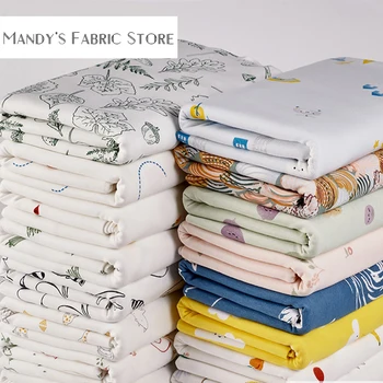 

Baby pajamas printed with pure cotton double-sided fabric DIY fabric clothing bedding