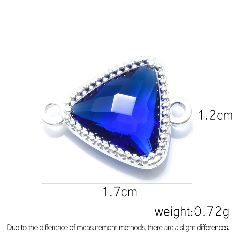 4 шт. Треугольный Кристалл Опал соединитель амулеты аксессуары для ювелирных изделий diy женские серьги браслет ожерелье подарок