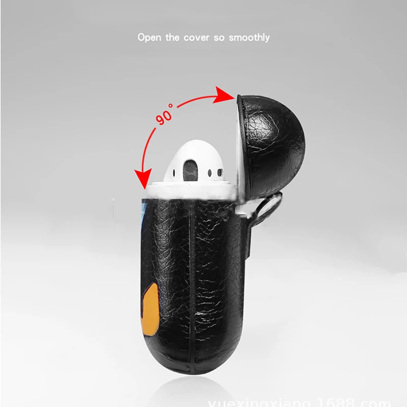 Роскошная сумка для Apple AirPods Bluetooth беспроводные наушники кожаный чехол Air Pods 1 2 Funda