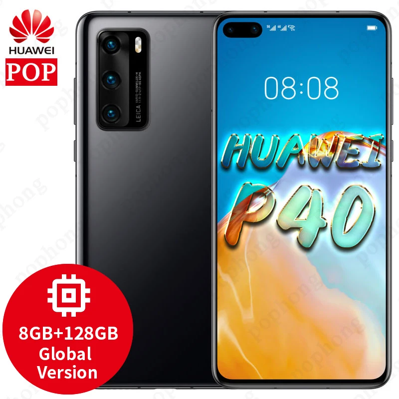 DHL бесплатная доставка глобальная версия Huawei P40 5G смартфон Kirin 990 8 ГБ 128 50MP Ультра