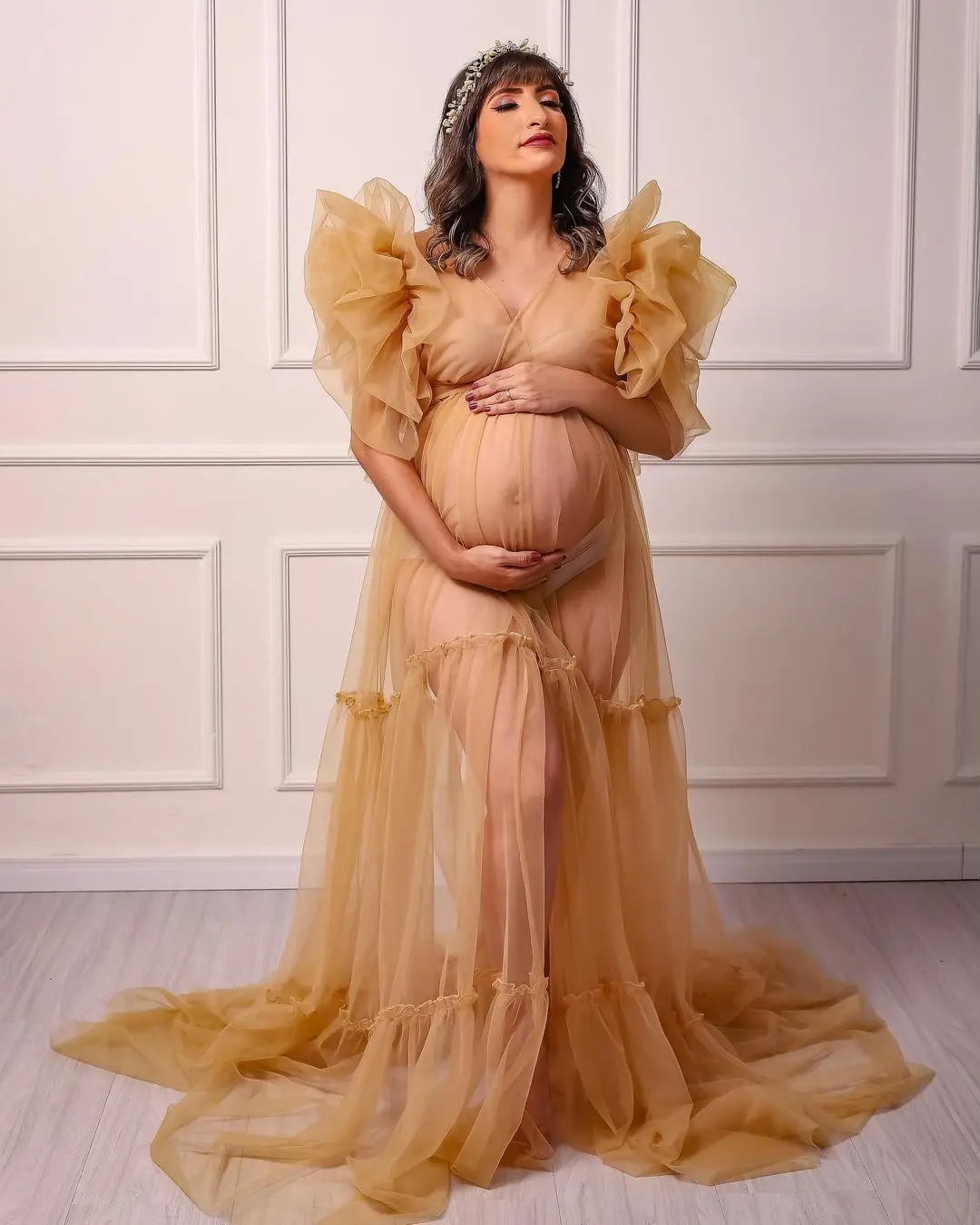 Maternity Bridesmaid Dress with Ruffles: A Comprehensive Review for  Expecting Bridesmaids