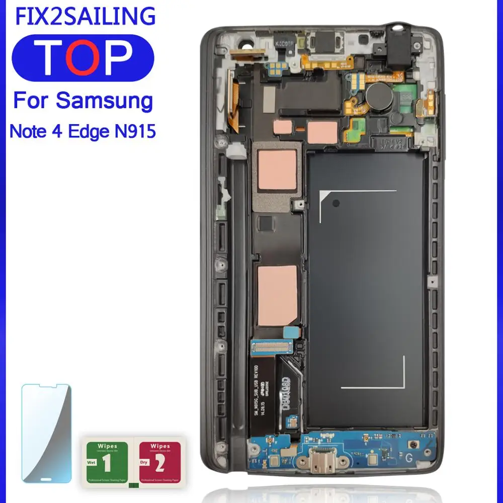 Новый супер AMOLED ЖК-дисплей 100% протестированный рабочий сенсорный экран рамка в