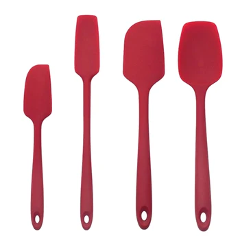 

Silicone Spatula Set,Versatile Tools for Cooking,Baking and Mixing, Non-Stick & Heat Resistant( Red)4 Pack