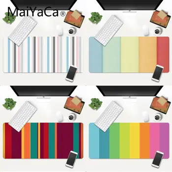 

Beautiful Color Stripe Mouse Pad High Quality Natural Rubber Durable Overlock Edge Pad Fashionable Atmospheric Computer Pads