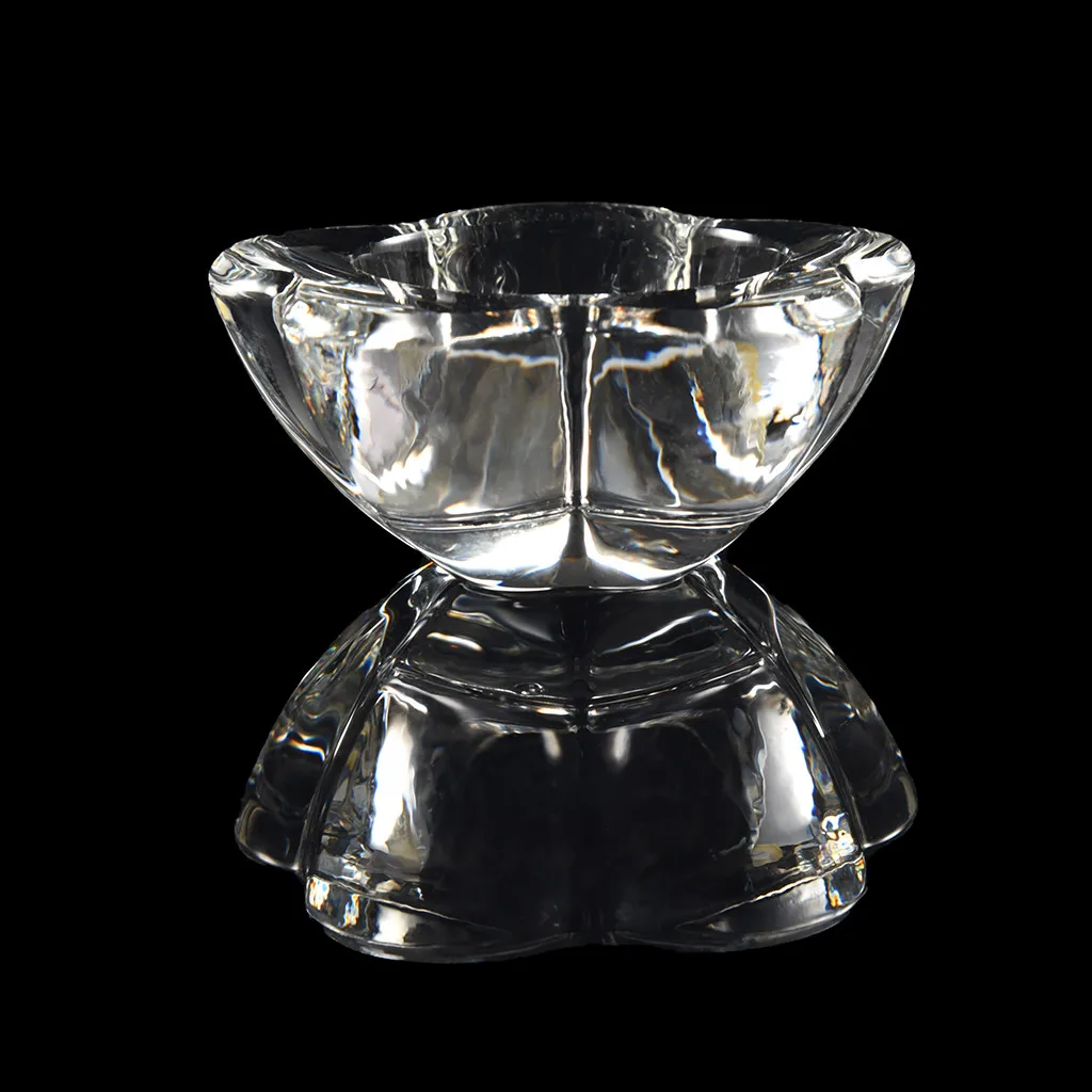C С украшением в виде кристаллов подсвечник прозрачные нерегулярные Стекло подсвечник Чай светильник стенд Свадебные бар вечерние свечи для домашнего декора держатель - Цвет: C
